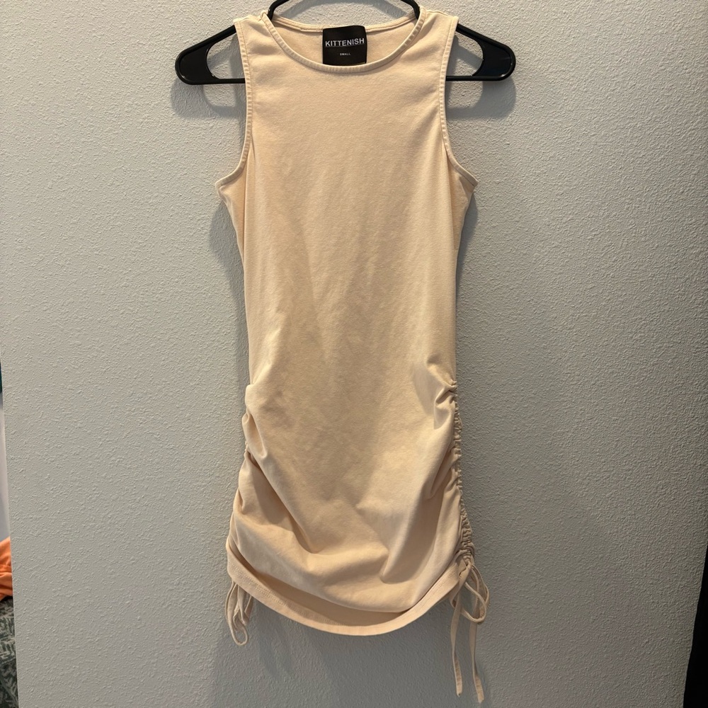 Kittenish ruched sides mini dress size small